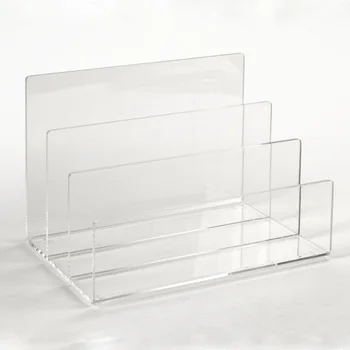 Desktop Acrylic File Sorter,Plastic Mail Magazines Books And Letters ...