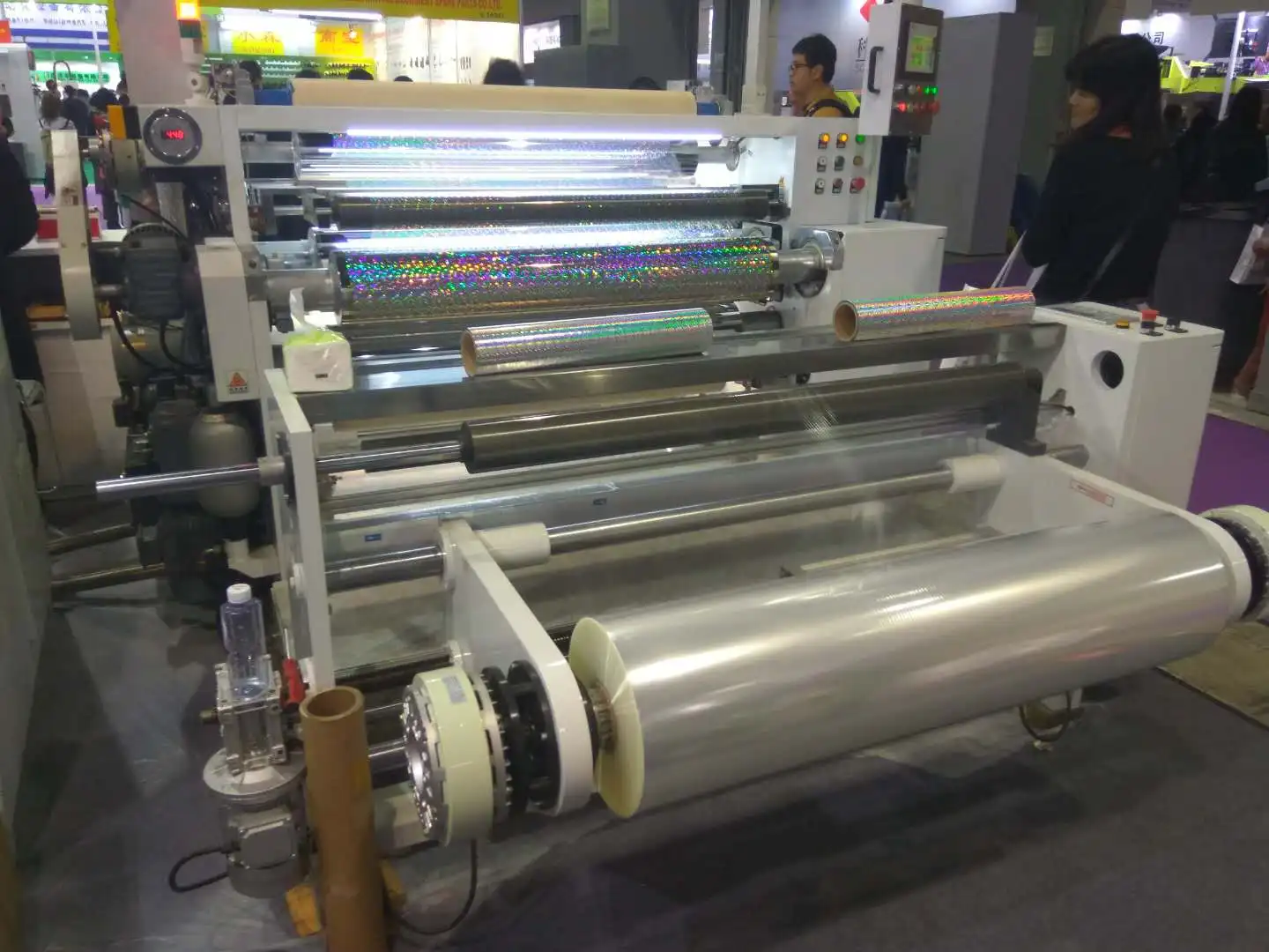 Bopp Pet Label Printers Hologram Plastic Film Embossing Machine Holographic Label Printing