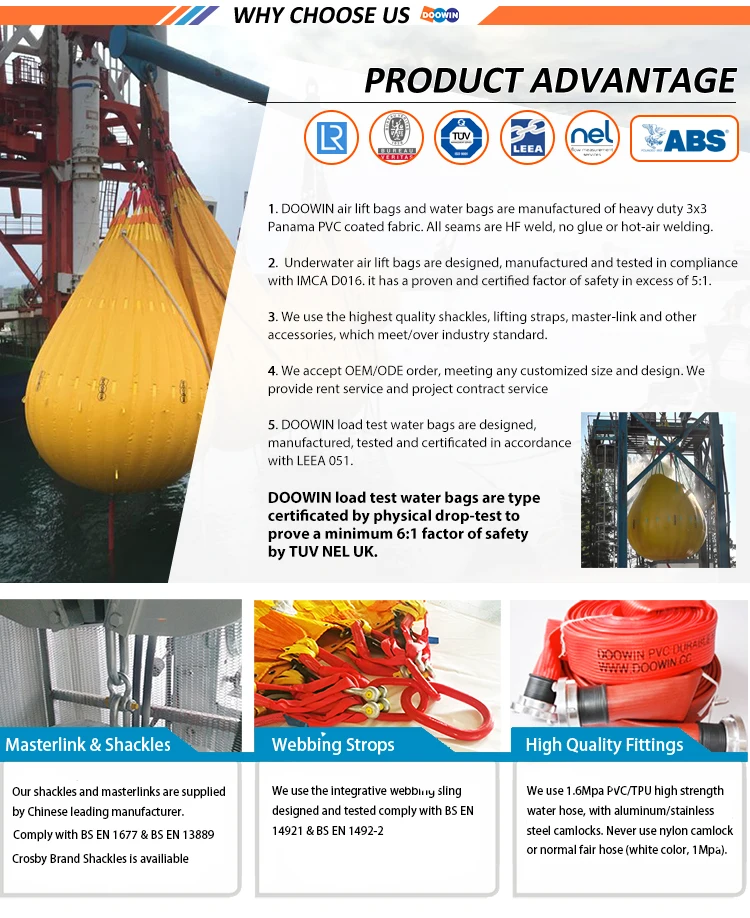 500kg Marine Salvage Inflatable Boat Lift Air Bags Rescue Buy