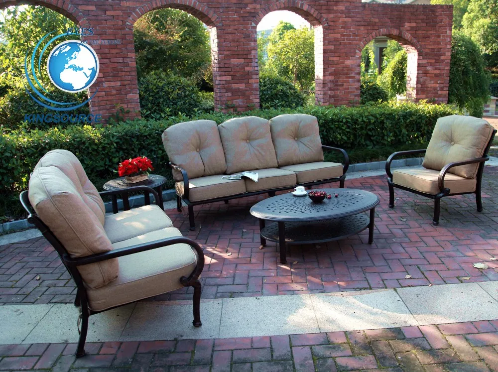 Luxury Waterproof Garden Furniture Outdoor Patio Die Cast Aluminum