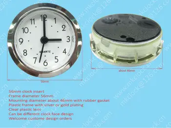 56mm clock insert clock fit up clock movement 56mm quartz clock insert ...