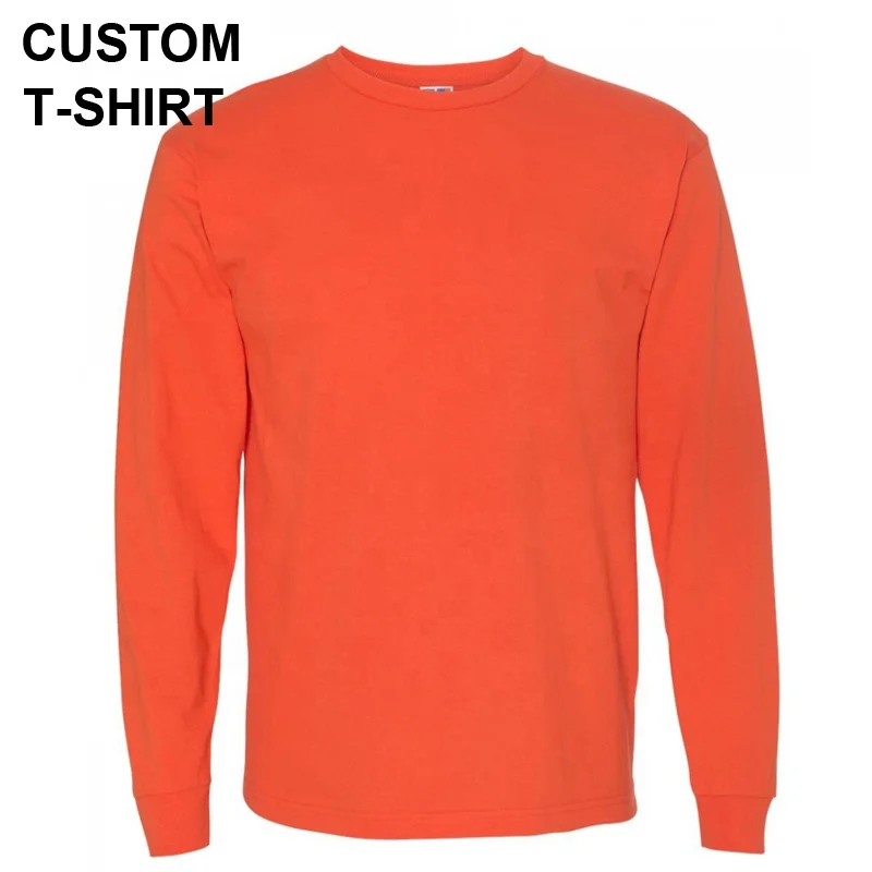 

Mens Long sleeve cotton t shirt, Any color is available