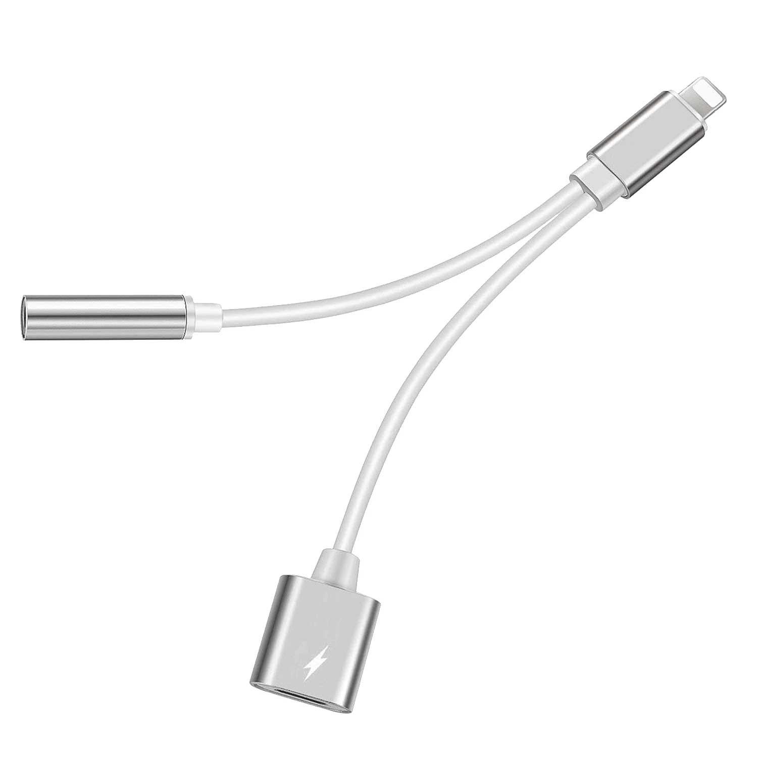 Headphone For Adapter 3.5Mm Jack Dongle Earphone Connector 2 In 1 Accessories Splitter Able Charge & Audio For Iphone X
