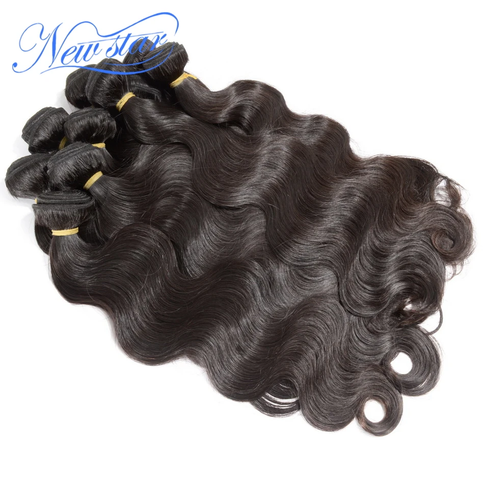 

100% Vigin Human Hair 2kg/Lot New Star Brazilian Hair Body Wave 8A Grade Virgin Human Hair