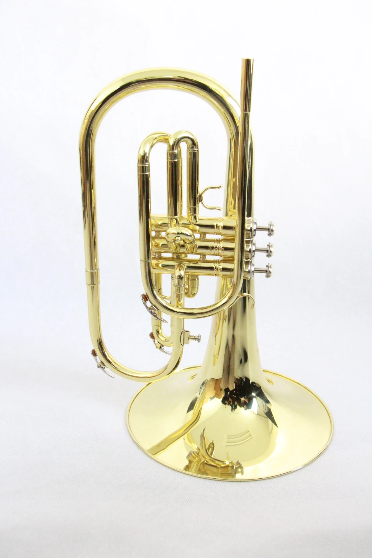 Good Quality Handcraft Mellophone Yellow Brass Instrument Bb Tone