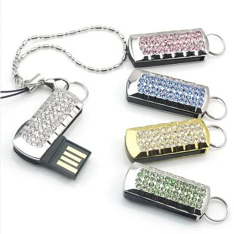 

Promotional Swivel Nini Jewelry Usb Flash 2.0 /3.0 Memory Drive 4GB 8GB