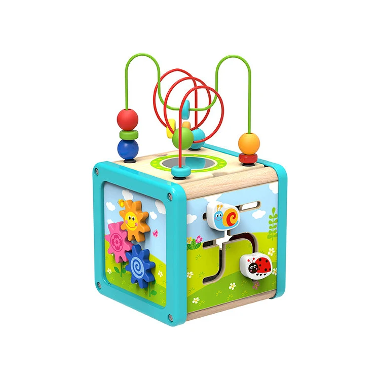 

TOOKY TOY 2022 New Designed Wooden Toy Play Cube Educational Toy for kids