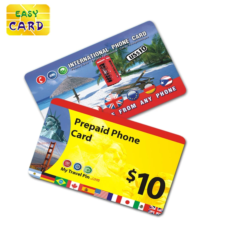 
Custom artwork printing paper or plastic scratch off panel phone recharge card 