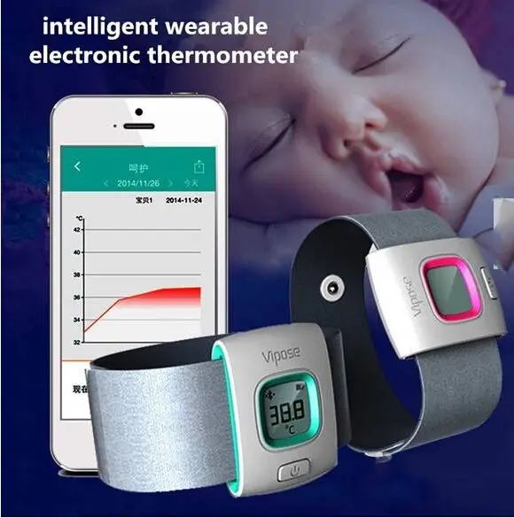 iFever Intelligent Wearable Safe Soft Thermometer Bluetooth Smart Baby Monitor