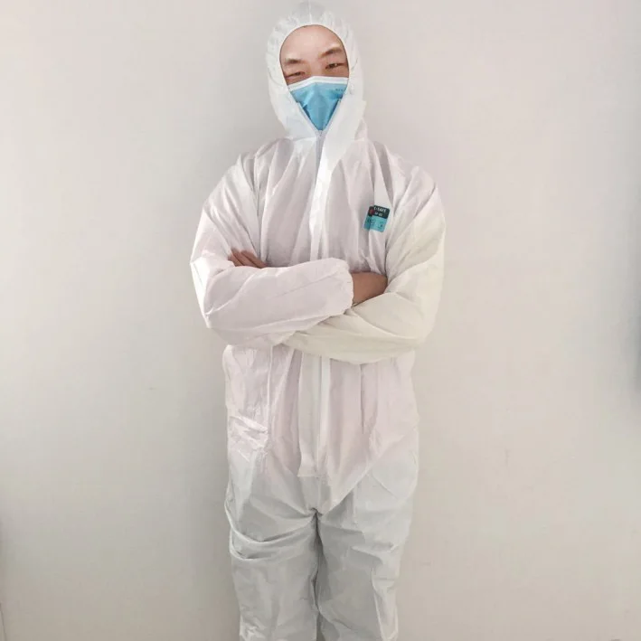 
best selling foods processing clothes made by disposable microporous coveralls 