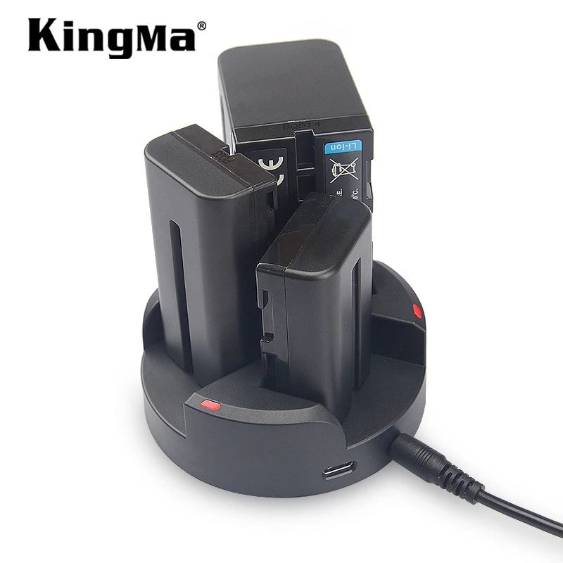 KingMa Rapid 3-Channel Charger For Sony NP-F550, NP-F750, NP-F970 Battery