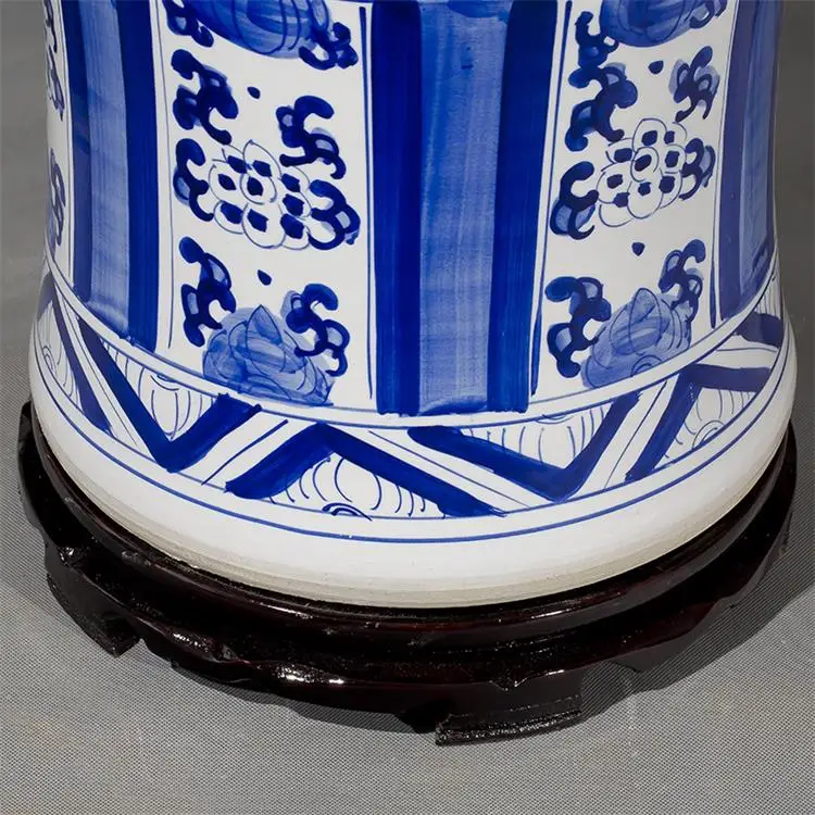 Chinese Blue And White Porcelain Large Decorative Floor Vases Buy
