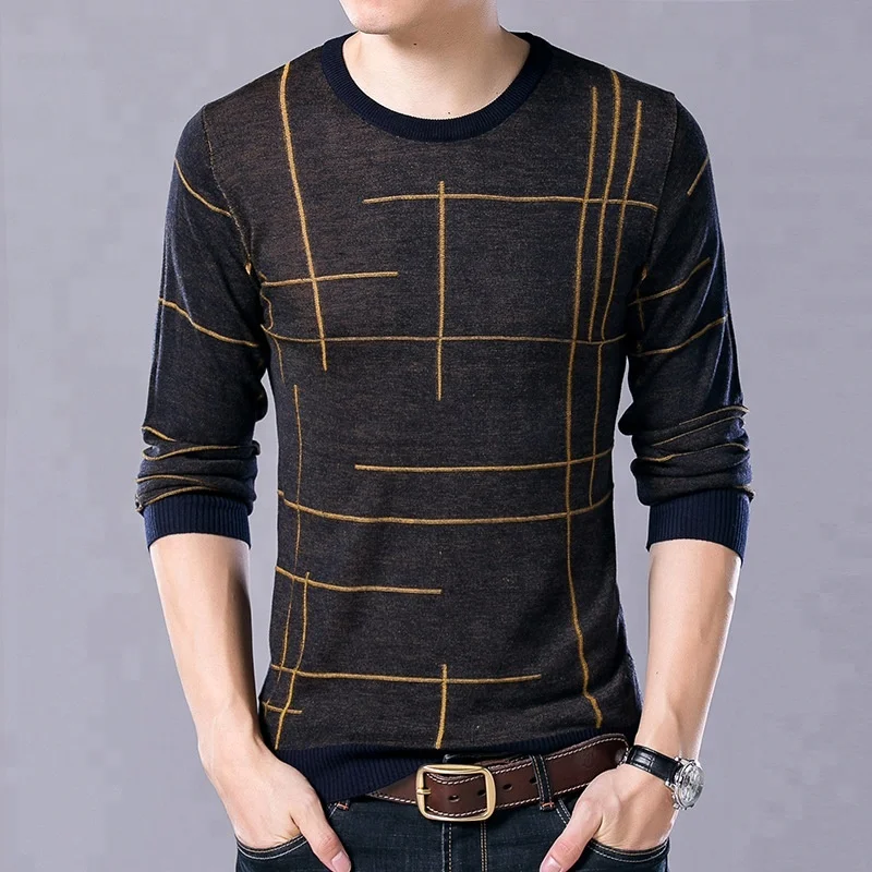 

2018 new stylish autumn knitwear men pullover sweater, Yellow;red;blue
