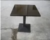 2 seats black quartz stone top restaurant table sets, soid surface restuarant dining table,made stone coffe table