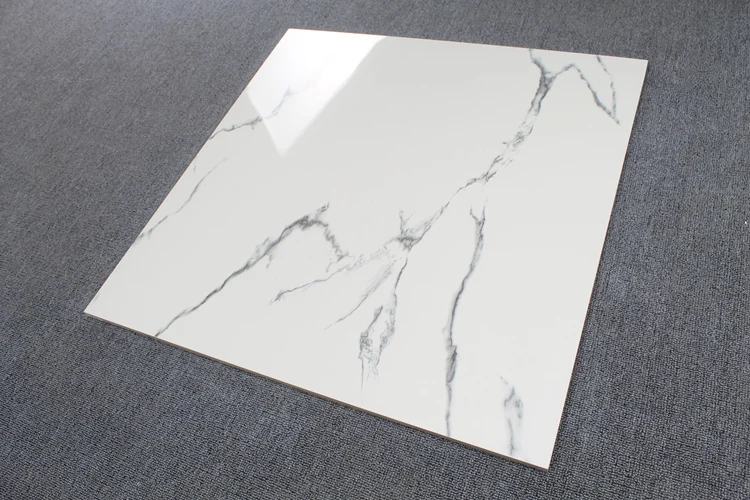 High Quality Ceramic Floor Glazed White Marble Tile 600x600 - Buy White ...