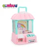 Pretend play 2 in 1 kids game mini claw clip doll machine