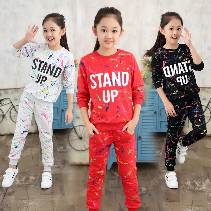 

Little Girl Sweatshirt And Pants Kids Clothing Set For China Wholesale, As picture