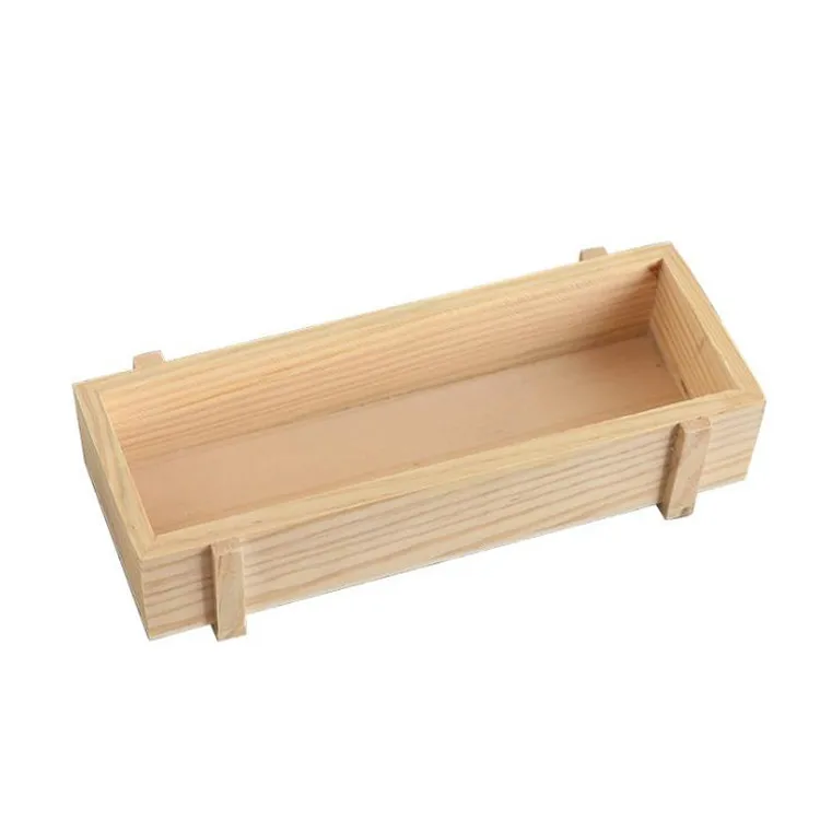 

Hot wooden plant box succulent plant pine wood decorative box, Retro color