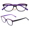DC17112 Hot selling OEM Brand Name Kids Acetate Optical Frames Purple Colors Children Girl Eyeglasses Frame Without Nose Pads