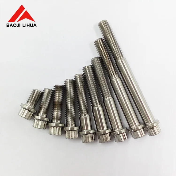 M10x1.25 rims bolts ,12 points titanium flange bolts for automobile