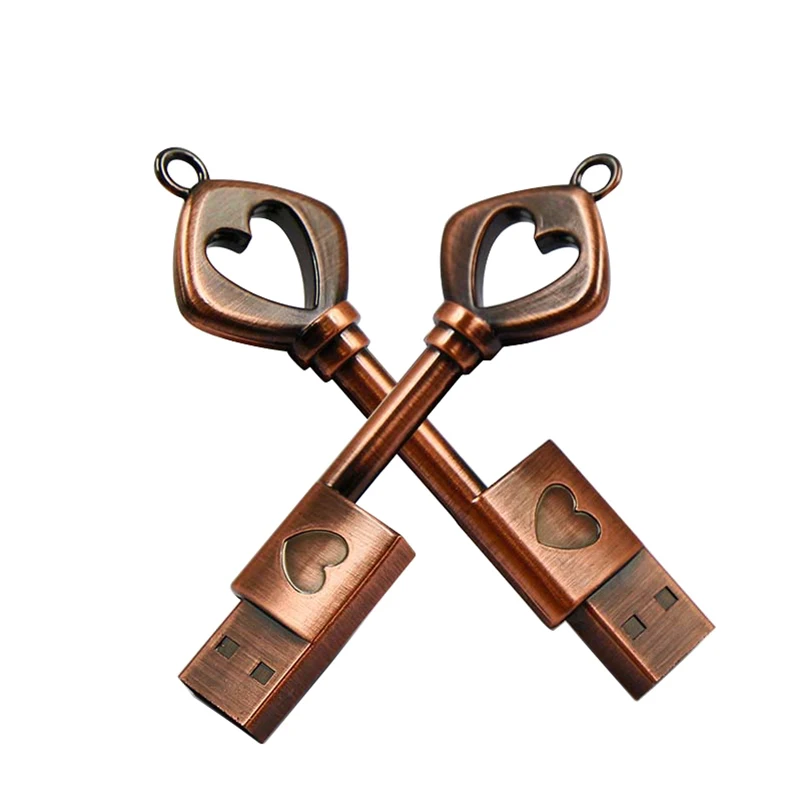 

New ArrivalMetal Key Shaped Usb Stick Metal Usb Pendrive 2GB