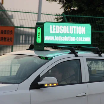 Hot sale professional led advertising display for car outdoor p5 taxi multi-color sign roof signs