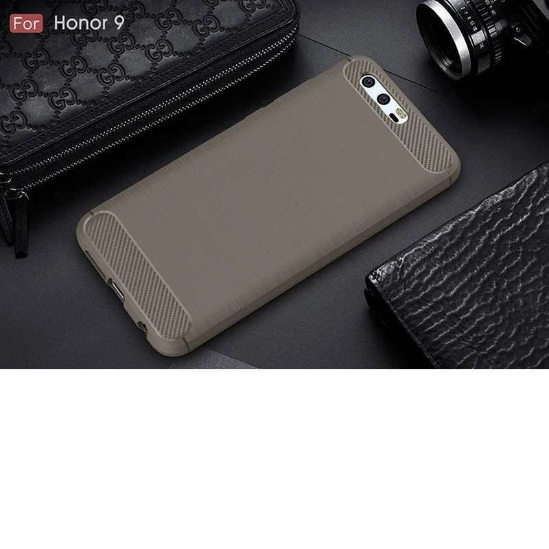 2017 New Arrival Carbon Fiber Tpu case For Huawei Honor 9 soft cover