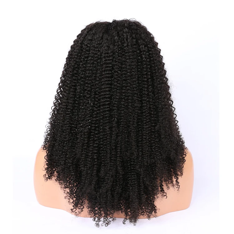 

Natural 4A 4B 4C afro kinky human hair wig for black women