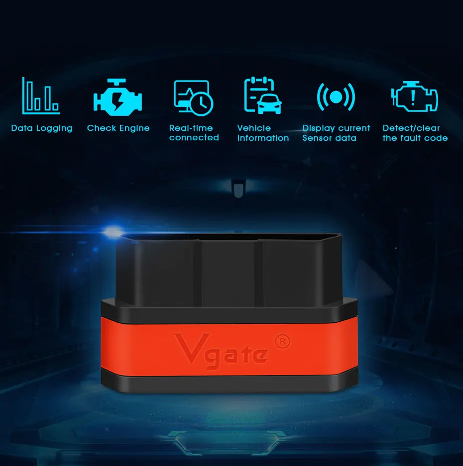 New App Geekobd Vgate Wireless Connection Icar2 Obdii Elm327 Interface ...
