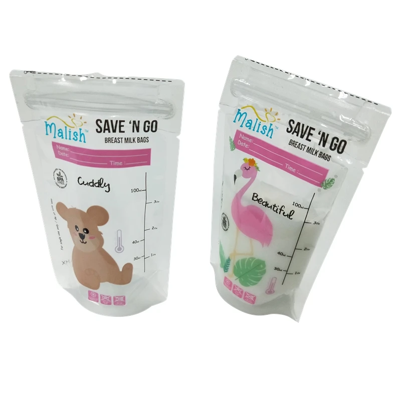
High-level one-time use leak free liquid sachet packaging plastic pouch ziplock bags baby food pouch with transparent 