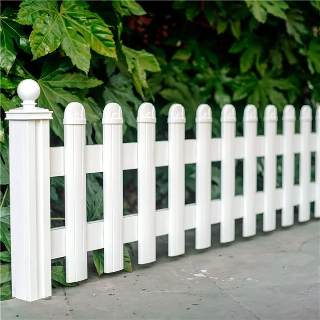 White Picket Fence Metal Garden Fence