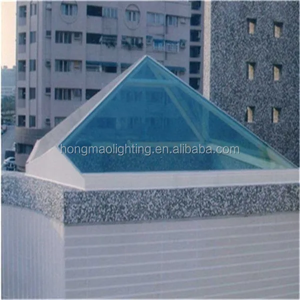 customized pyramid dome skylight pc lighting cover