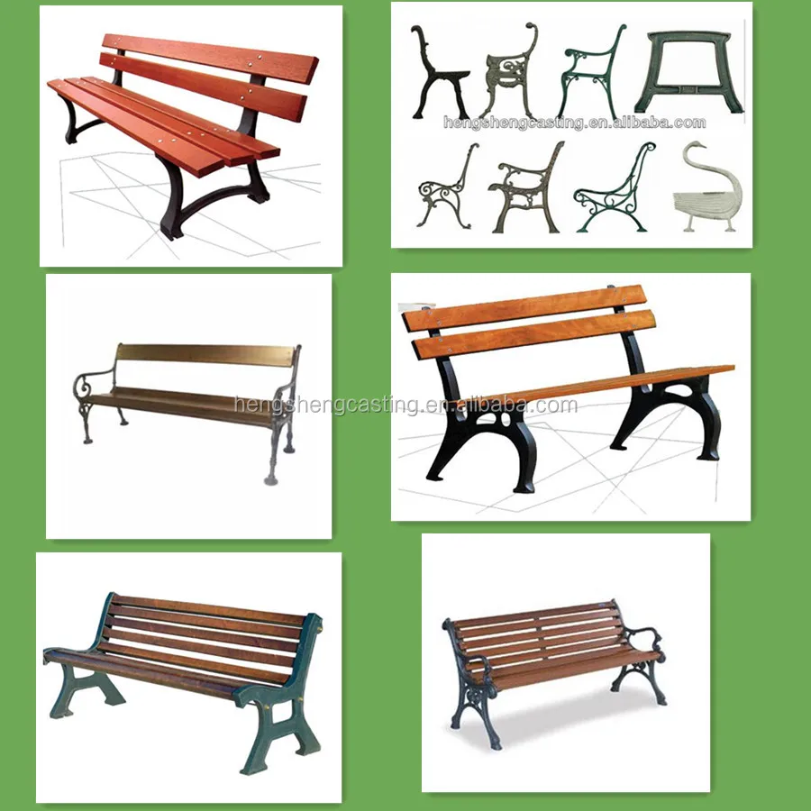antique cast iron garden bench/park bench