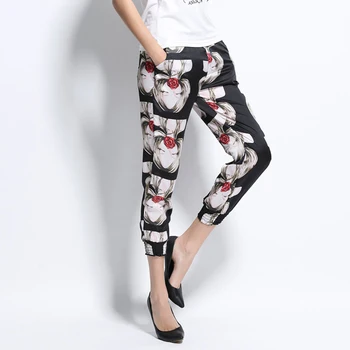 printed jogger pants womens