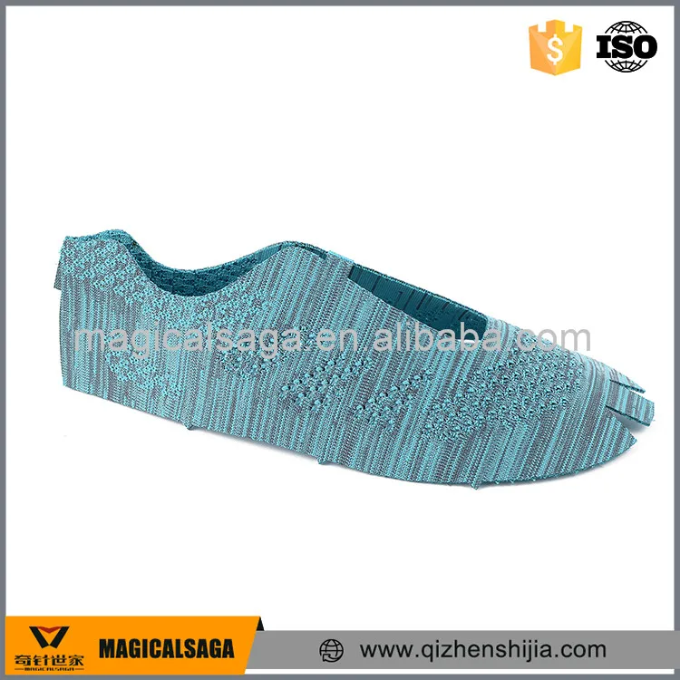 Low price handmade waterproof shoes vamps fly knitted