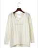 Simplee Autumn cross top Backless knitted sweater women 2016 Oversized winter knitwear Loose jumpers white pullover