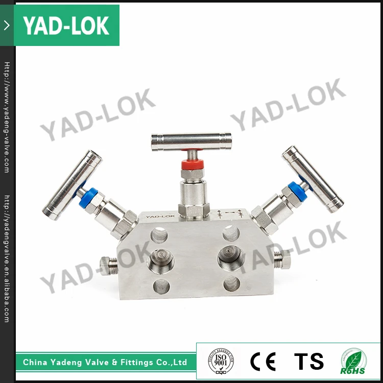 Yad-lok 6000psi Needle Valve Three Valve Manifold - Buy Low Pressure ...