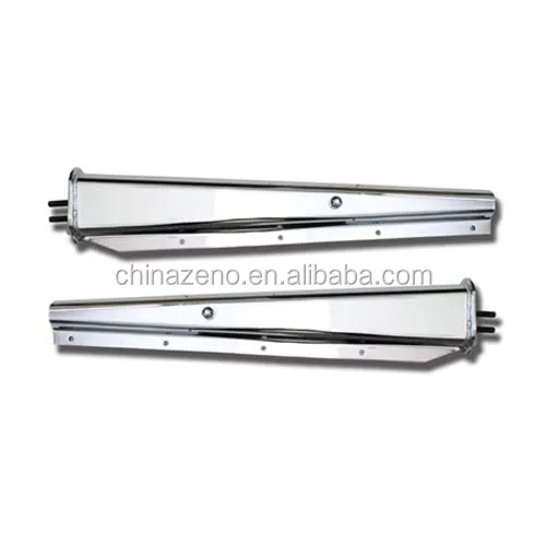 Chrome Spring Loaded Mud Flap Hangers Straight Tapered 2-1//2/" Bolt