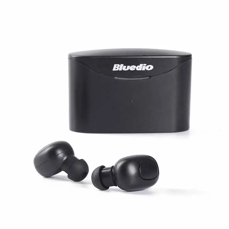 

2019 Bluedio T-Elf TWS Sport Earphone for talking and music with Cool Wireless Exquisite Enjoyment Headset with Charging Case, Black;white