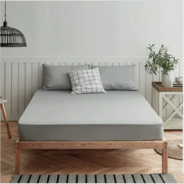 Modern minimalist 100% Egyptian cotton double sheet bonnets.1