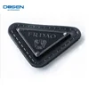 Custom Handbags Jacket Letters Pattern Black Sewing Leather PU Label