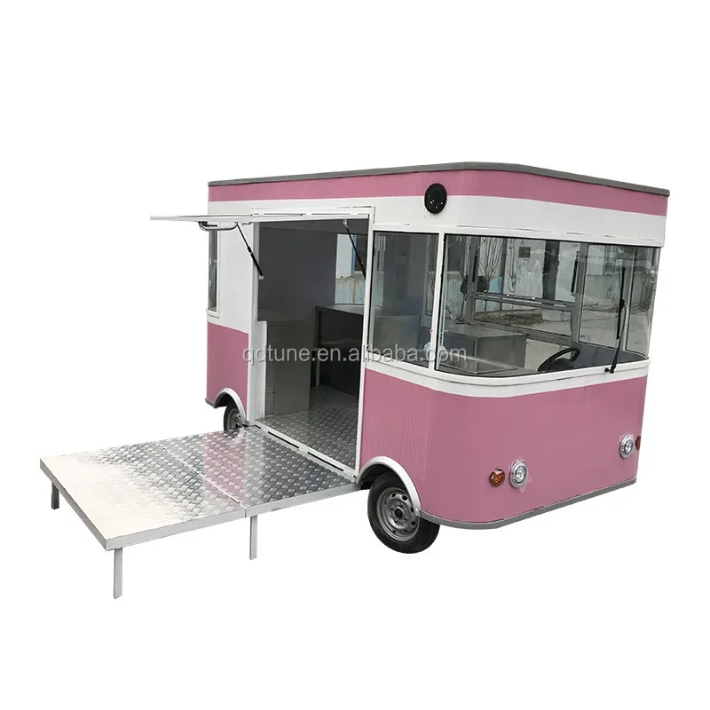 Best Designed Mobile Food Truck Full Kitchen Food Court Van Fast Food Van For Sale manufacture