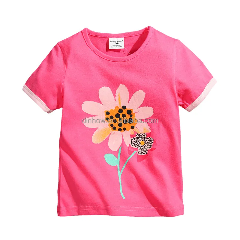 

Wholesale tshirt kids girls t shirt, As picture