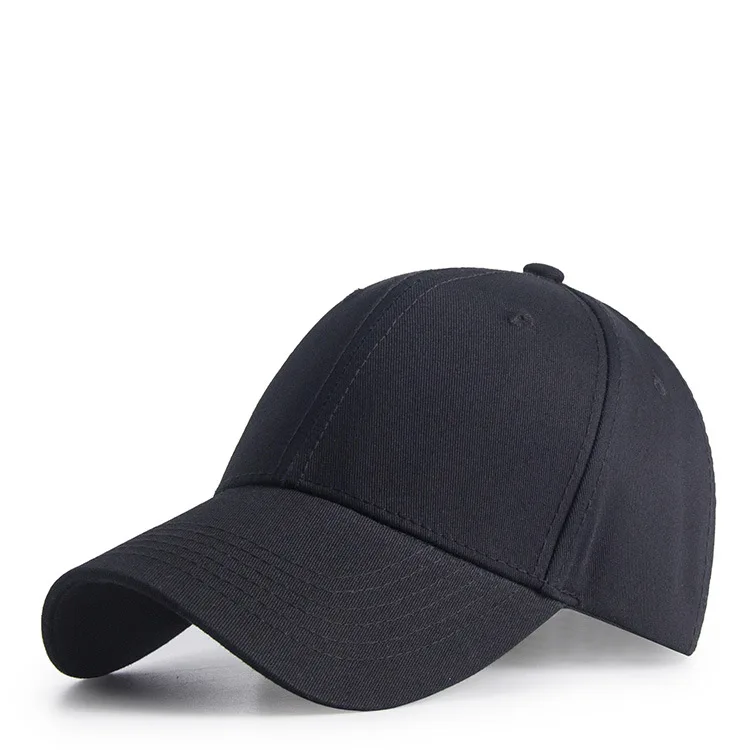 mens plain black baseball cap