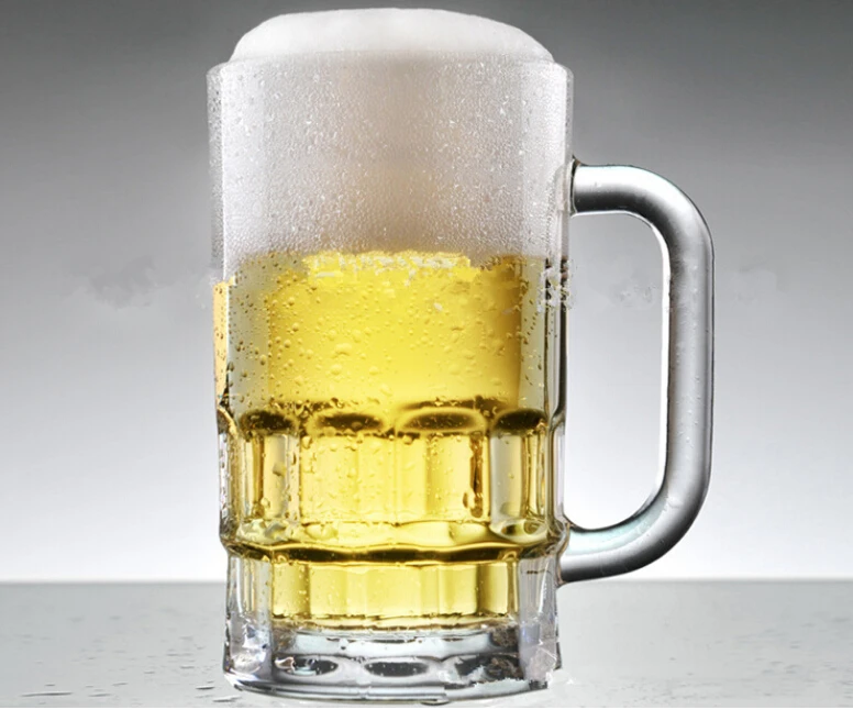 German Style Glass Beer Mugs With Handles,Hotsale Beer Glass Cup Buy