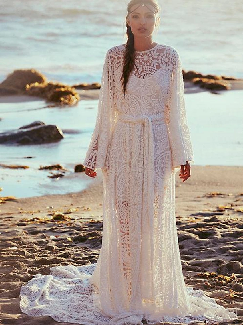 Aliexpress.com : Buy Lace Beach Plus Size Wedding Dresses