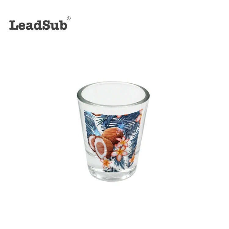 
1.5oz Sublimation Mini Shot whisky Glass Small Bullet Beer Whiskey Shot Glass cup With Logo Printing 