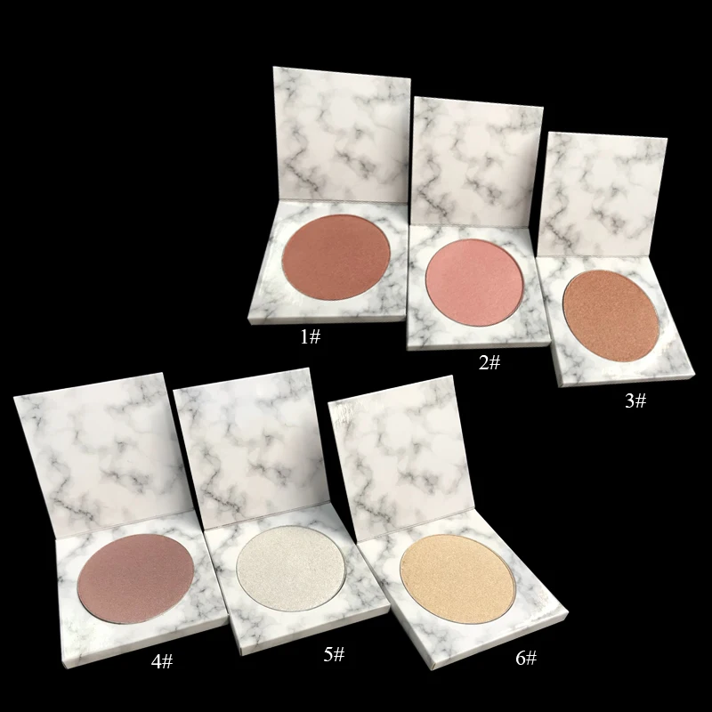 

FUNDY MAKEUP 12 marble palette highly pigmented pressed private label highlighter makeup, 12 colors