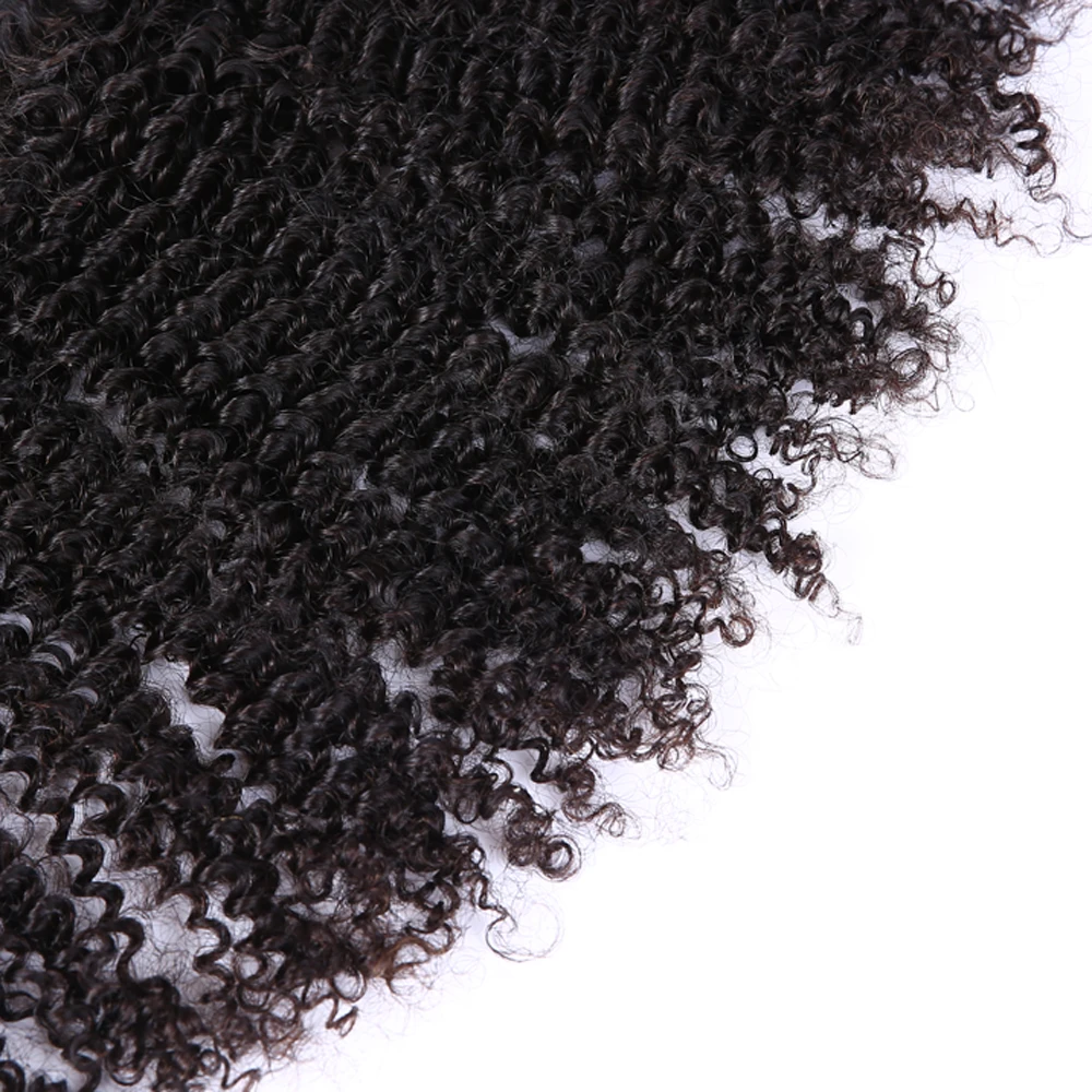 

12-20" Natural color kinky curl admire brazilian virgin human hair extension
