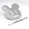 Mickey Mouth Shape Stainless Steel Makeup Palette Cosmetic Cleaning Palette Stock